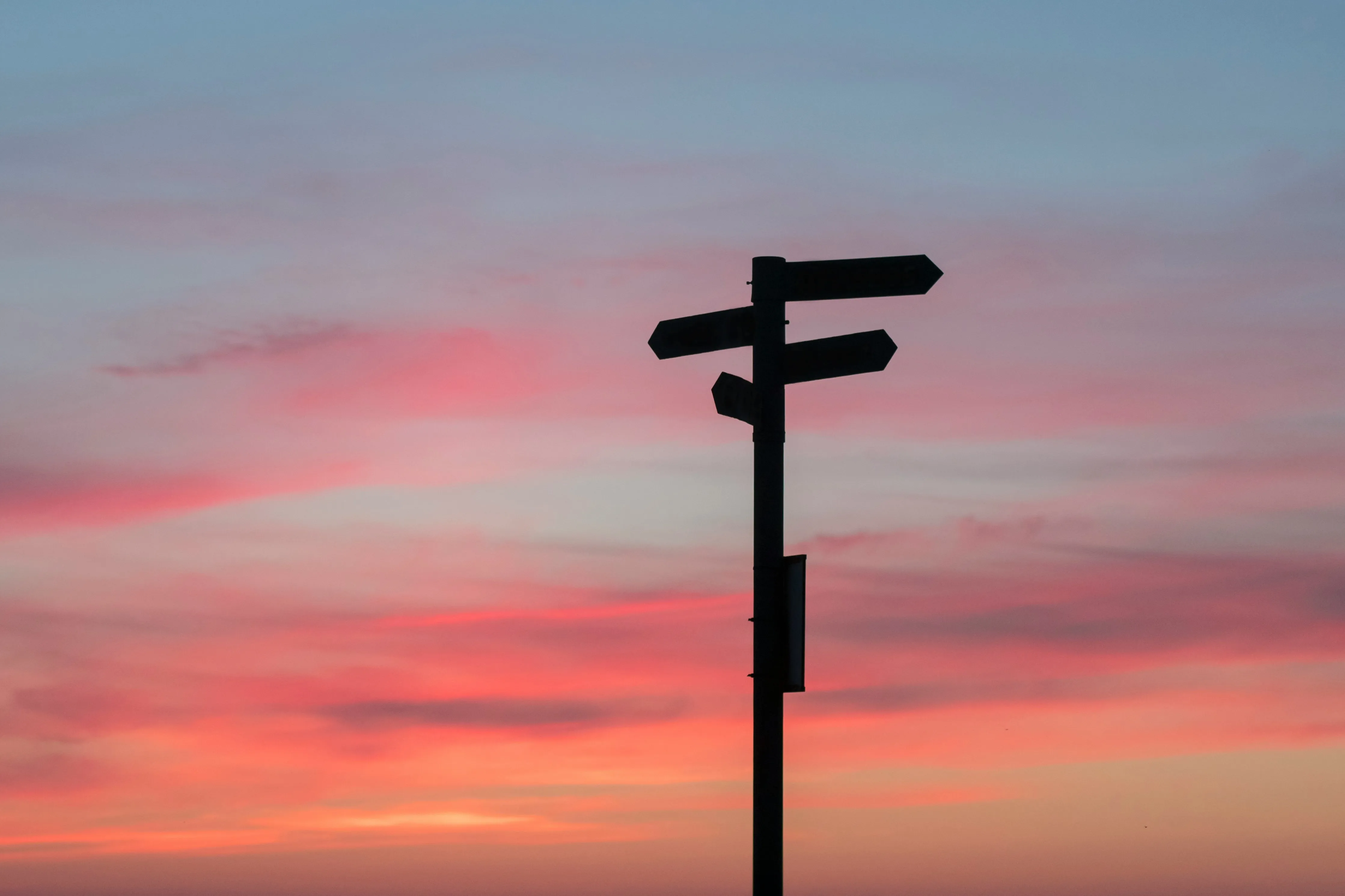 arrows pointing in different directions